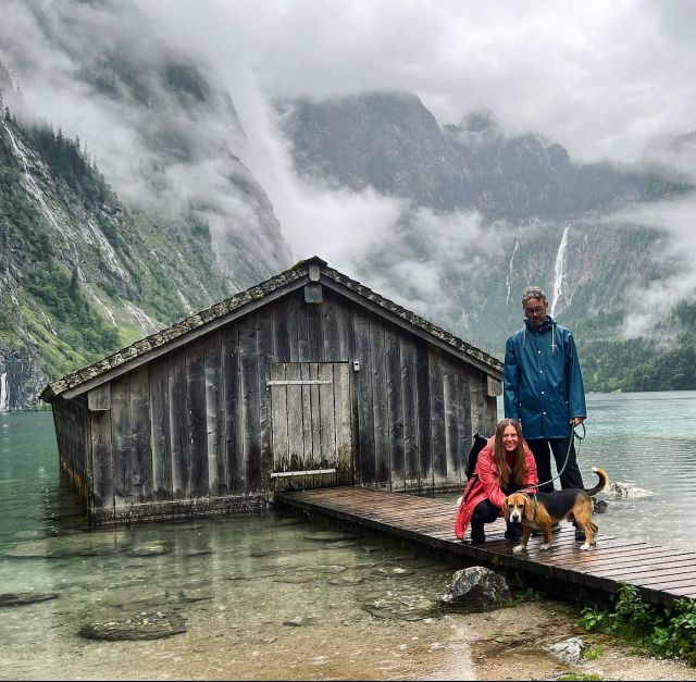 Super rainy hike!!! #ontheroad #roadtrip #germany #köningssee #sustainabletravel #hiking #rain